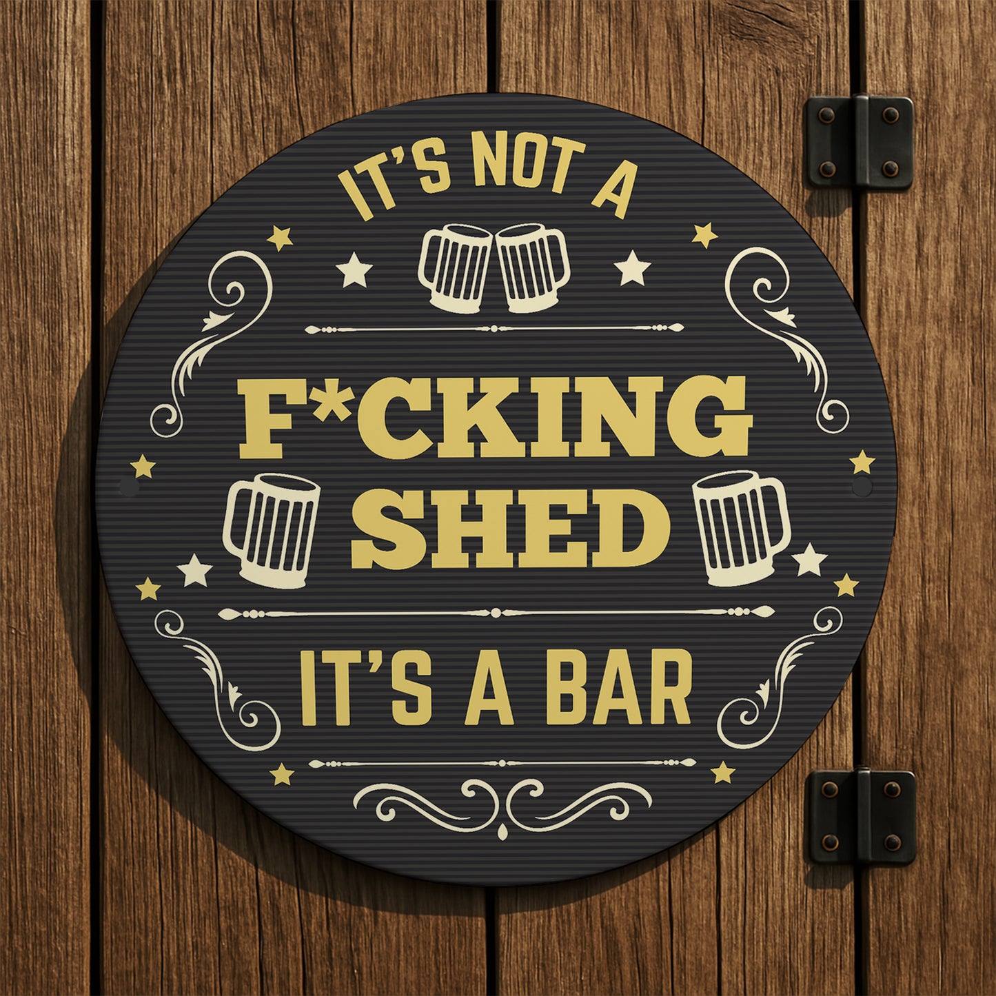 Funny Rude Bar Sign ITS A BAR Sign Wall Mounted Sign Man Cave