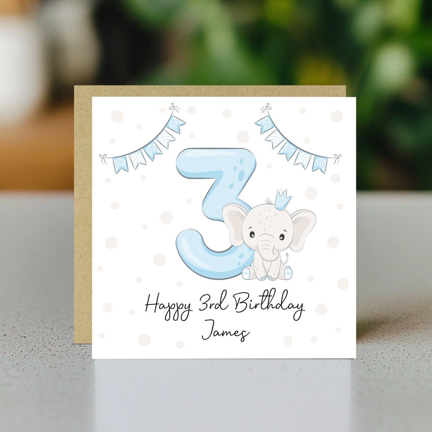 Personalised 3rd Birthday Card For Boy Son 3rd Birthday Card