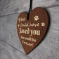 Dog Memorial Wooden Heart Plaque Pet Loss Gifts For Family Cat