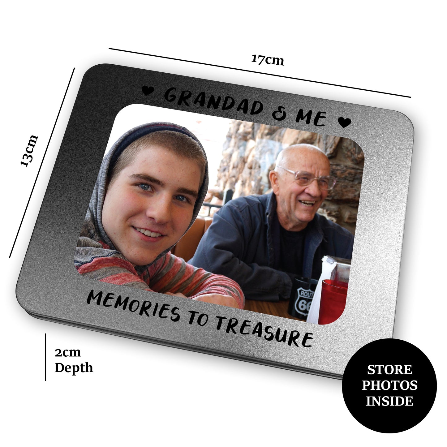Grandad Gift For Birthday Photo Storage Personalised