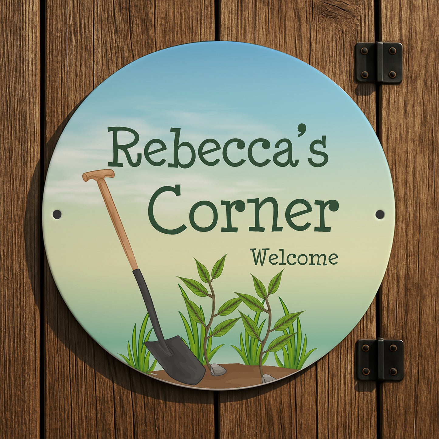 Personalised Any Name's Corner Sign Welcome Sign For Garden Shed