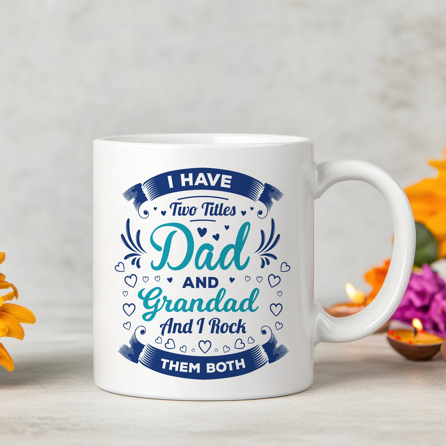 Dad and Grandad Mug Rock Them Both Novelty Gift For Father's Day