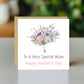 Mothers Day Card To A Special Mum Card For Mothers Day Floral