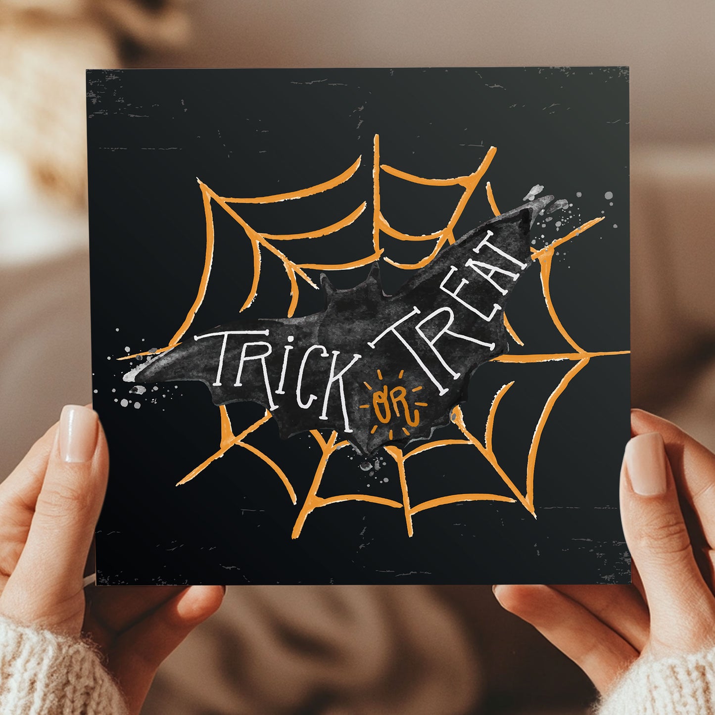 6 Pack Halloween Greeting Cards with Kraft Envelopes 145x15mm