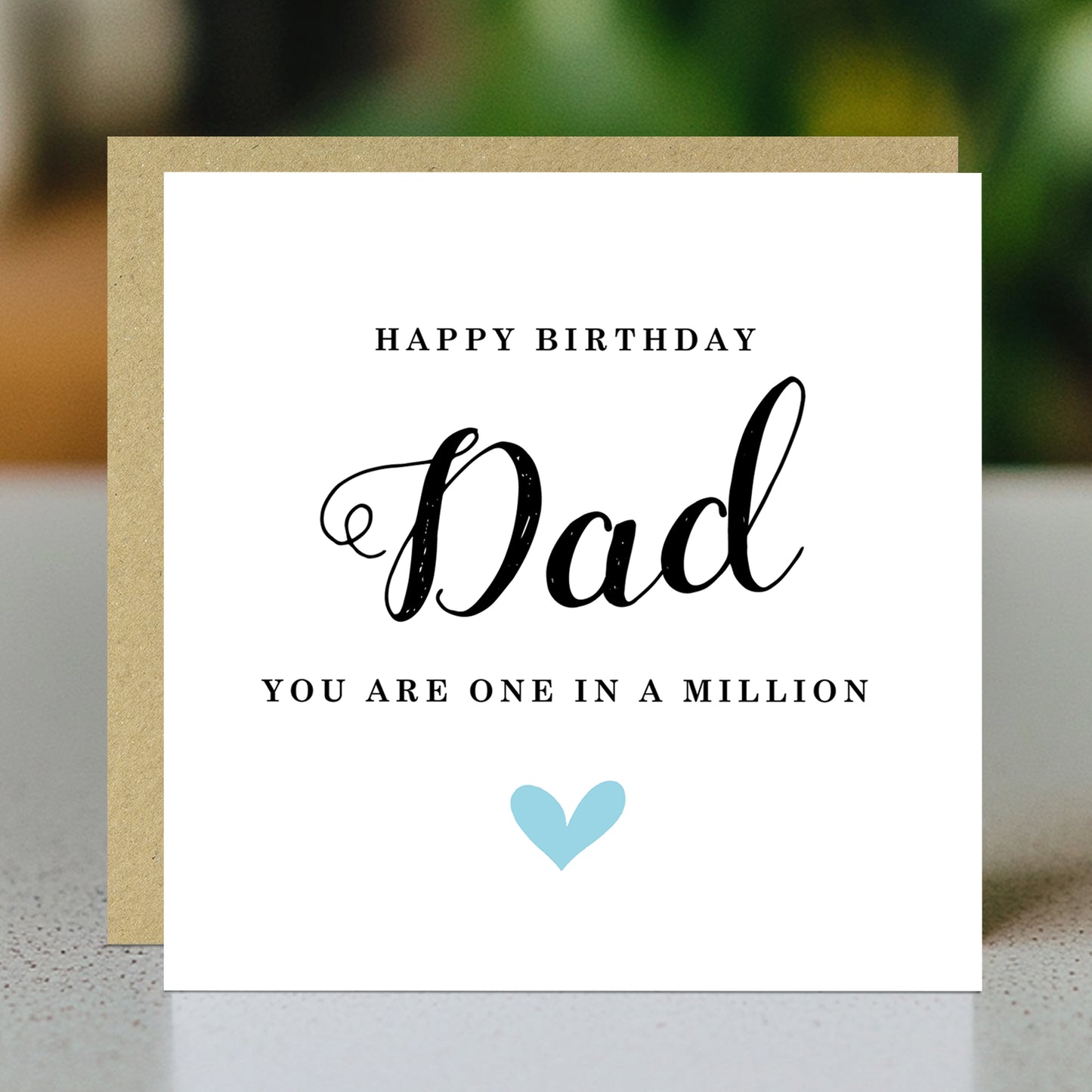 Happy Birthday Dad Card You Are One In A Million Card For Dad