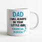 Funny Dad Gift Set From Daughter Ceramic Mug and Coaster Novelty