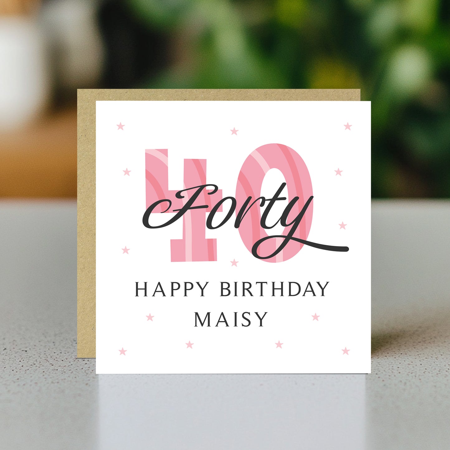 Personalised 40th Birthday Cards For Women Mum Auntie Nan