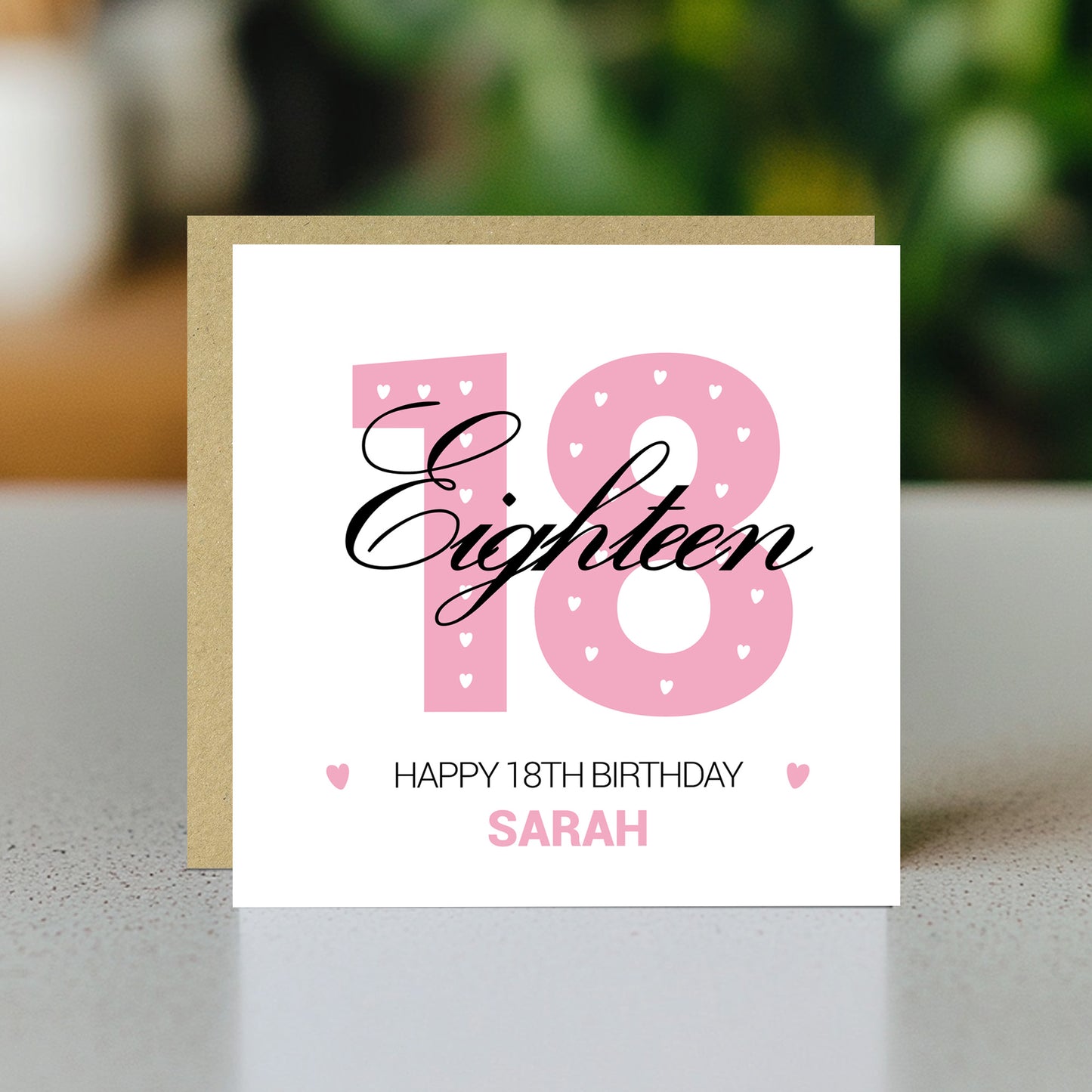 PERSONALISED 18th Birthday Card For Daughter Granddaughter Niece