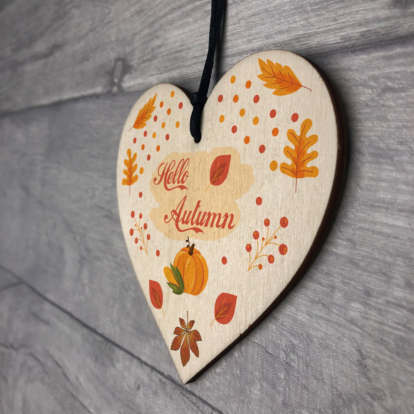 Autumn Room Decor Hello Autumn Sign Hello Autumn Gift Wood Sign