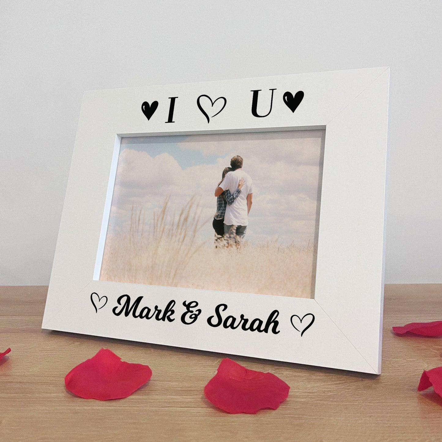 Personalised Photo Frame Gift For Valentines Anniversary