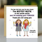 Birthday Card For Friend Bestest Bestie Card With Kraft Envelope