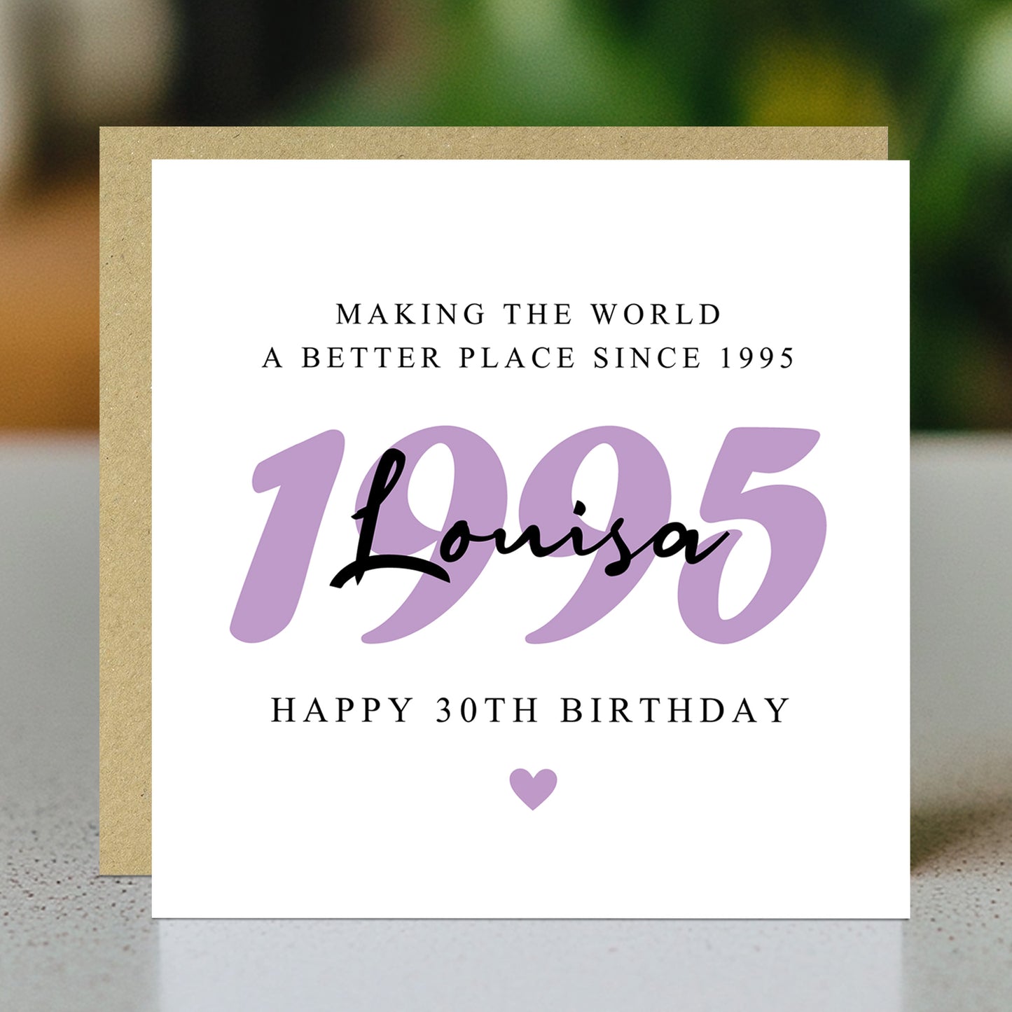 Personalised 30th Birthday Card For Mum Auntie Sister Friend