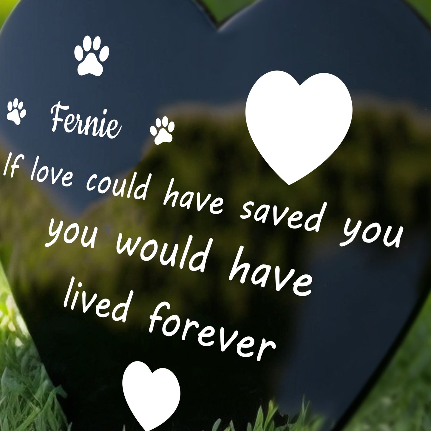 Personalised Pet Loss Memorial Stake For Grave Garden Memorial