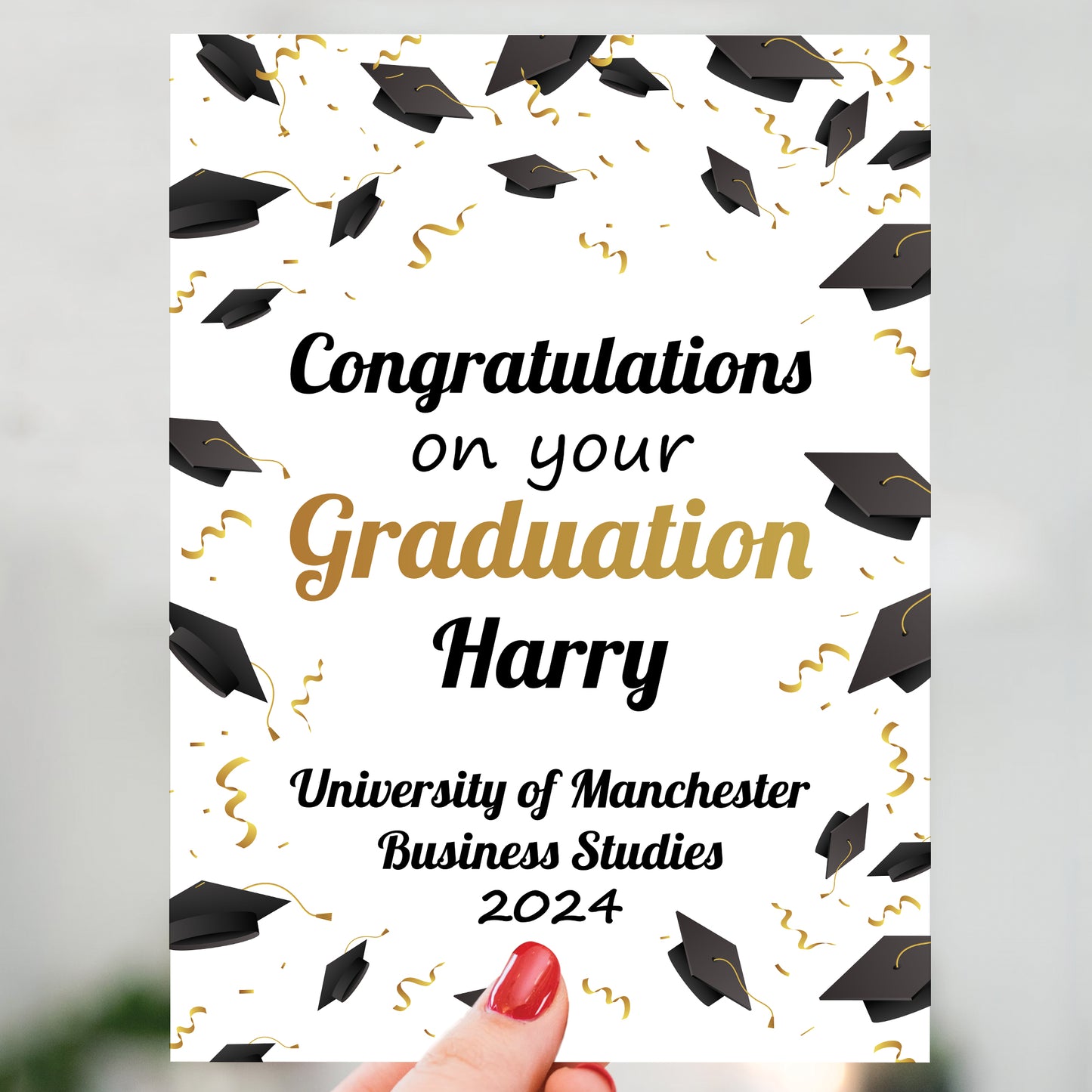 Personalised Graduation Gift Graduation Framed Print