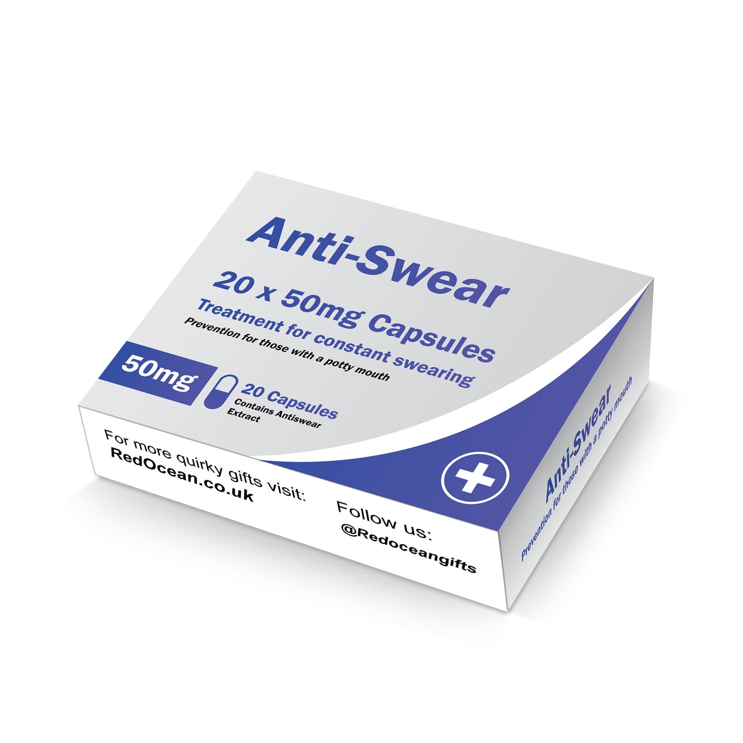 Anti-Swear Funny Pill Box Prank Gifts for Him Her Friend