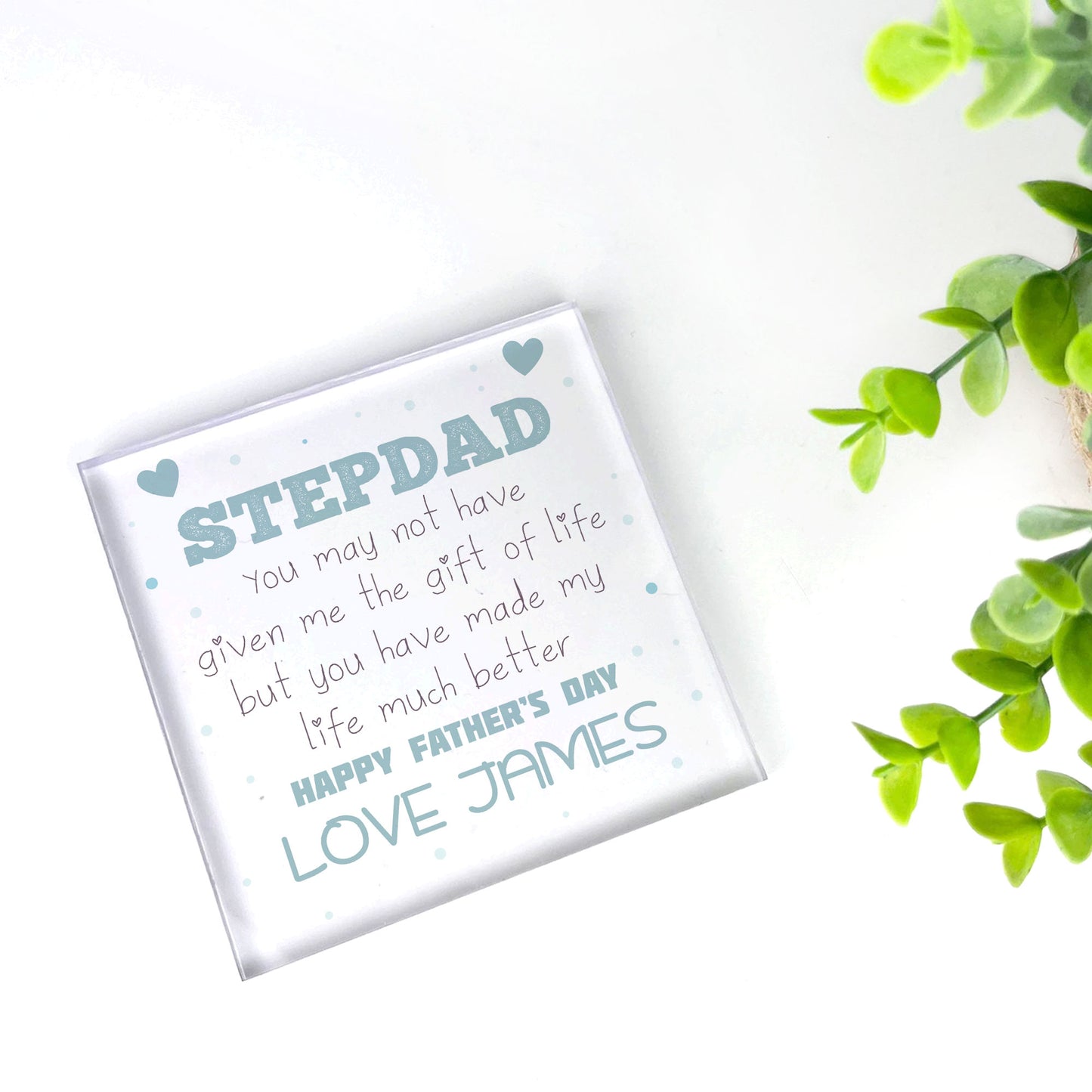 Fathers Day Gift For Step Dad Personalised Gift For Step Dad
