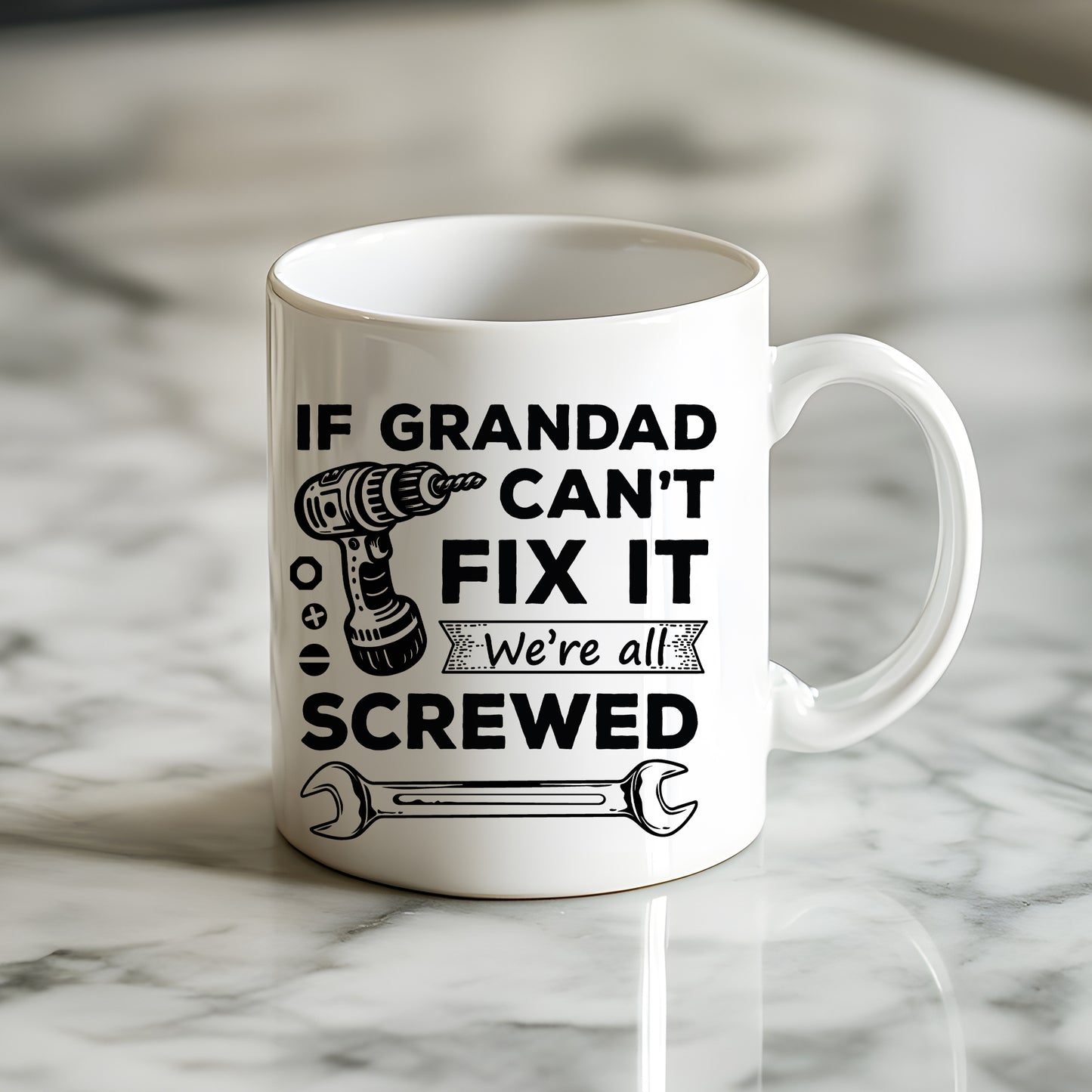 Grandad Gifts Coffee Tea Mug From Granddaughter and Grandson