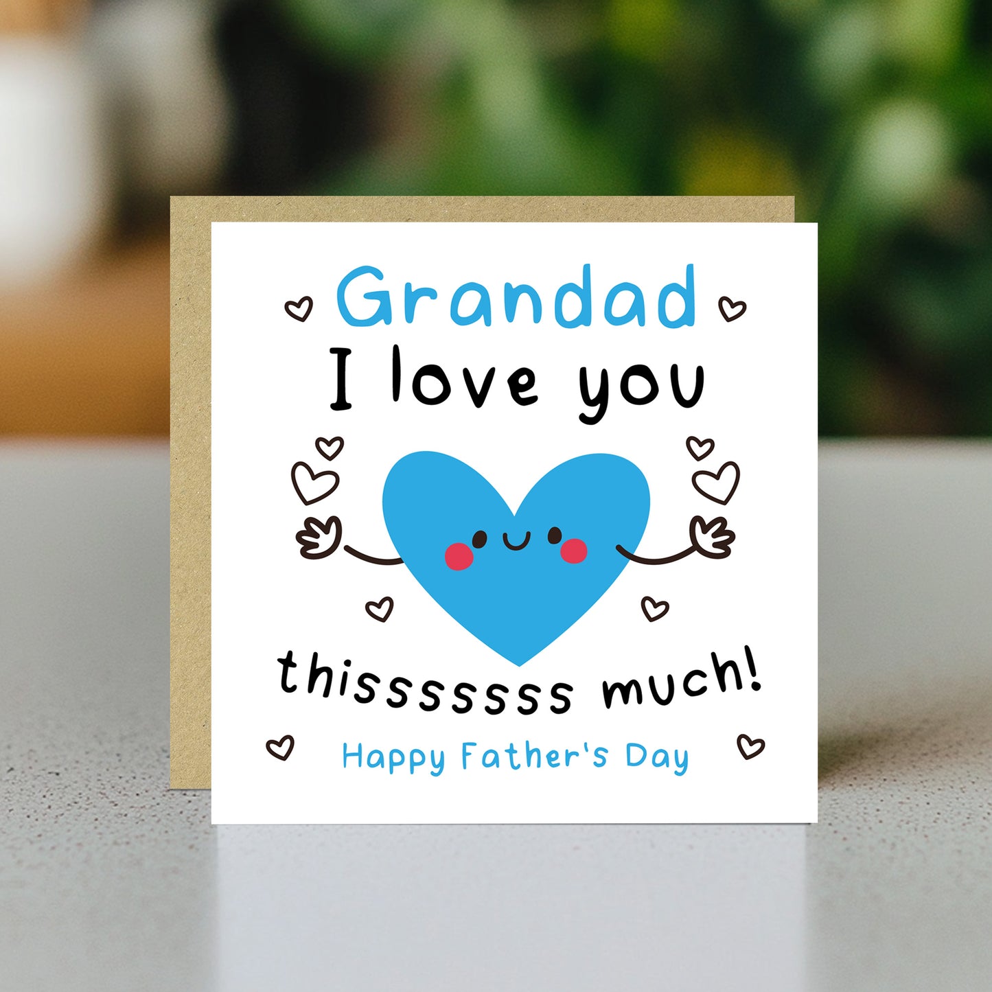 Fathers Day Card For Grandad With Envelope Cards For Grandad