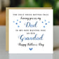 Fathers Day Card For Dad and Grandad Happy Father's Day Card