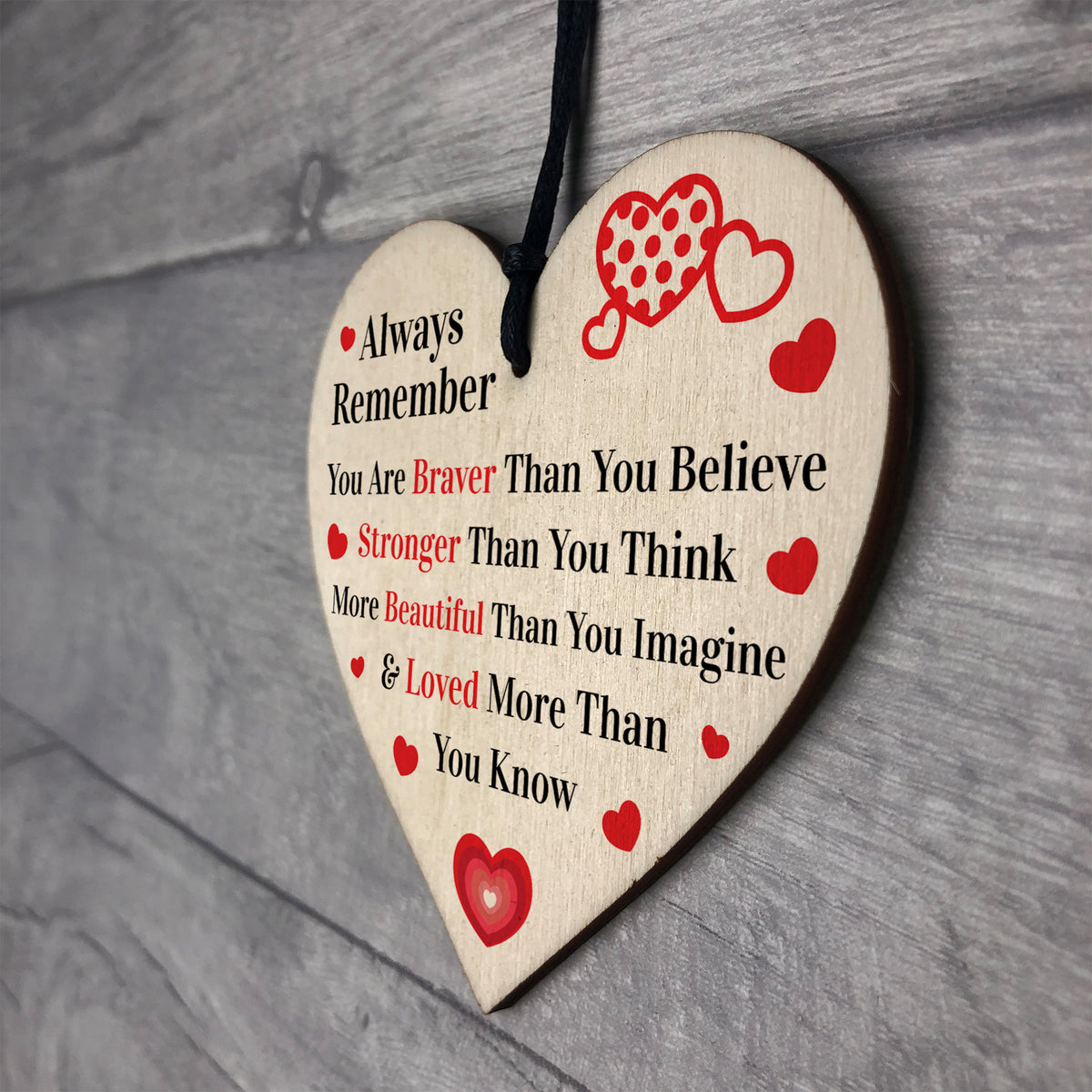 Friendship Gifts Wood Heart Friendship Gift for Her Inspiration