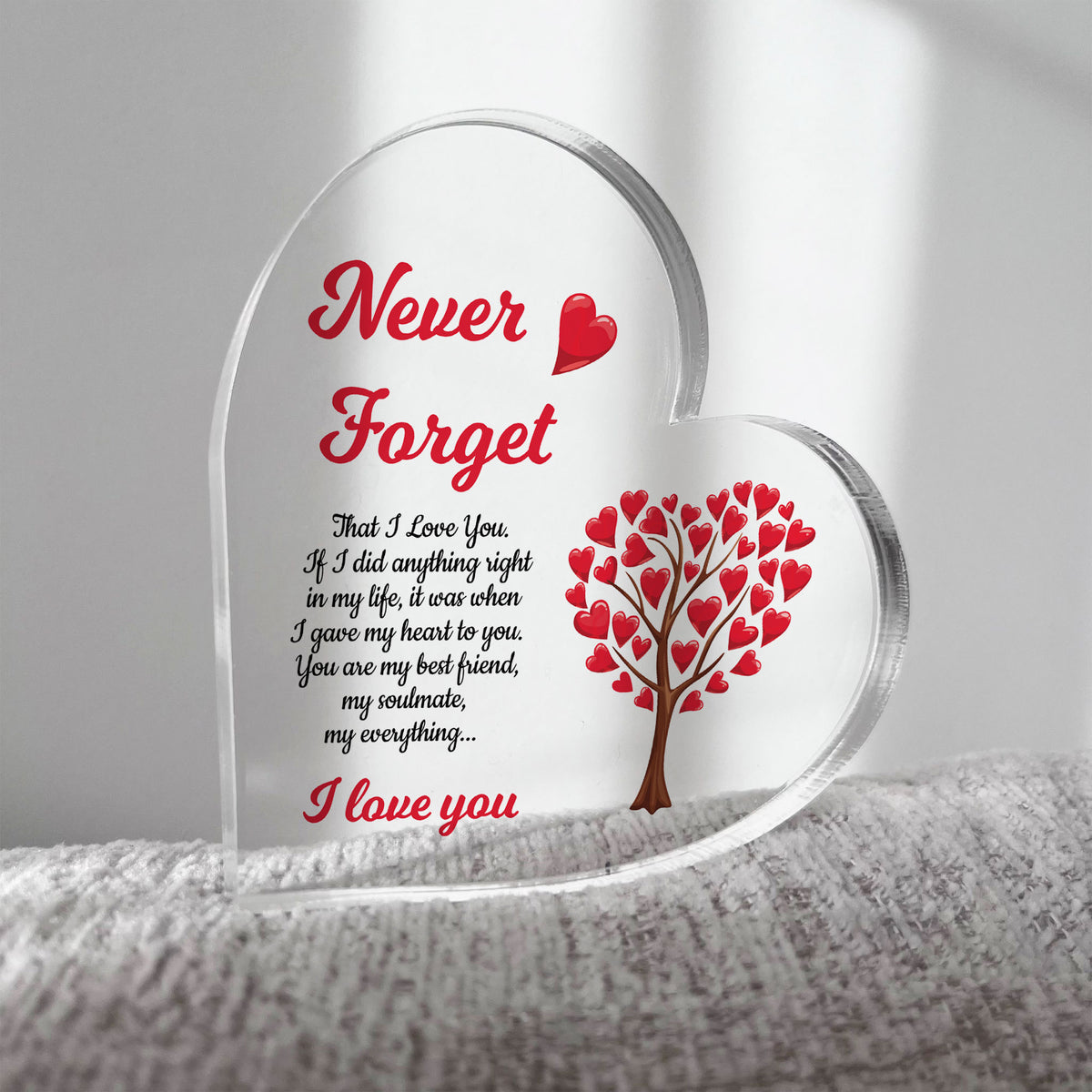 I Love You Gift For Boyfriend Girlfriend Husband Wife Soulmate