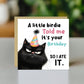 Humorous Birthday Card Birthday for Friends Cat Happy Birthday