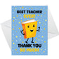 Teacher Thank You Card Multipack of 6 End of Term Leaving School