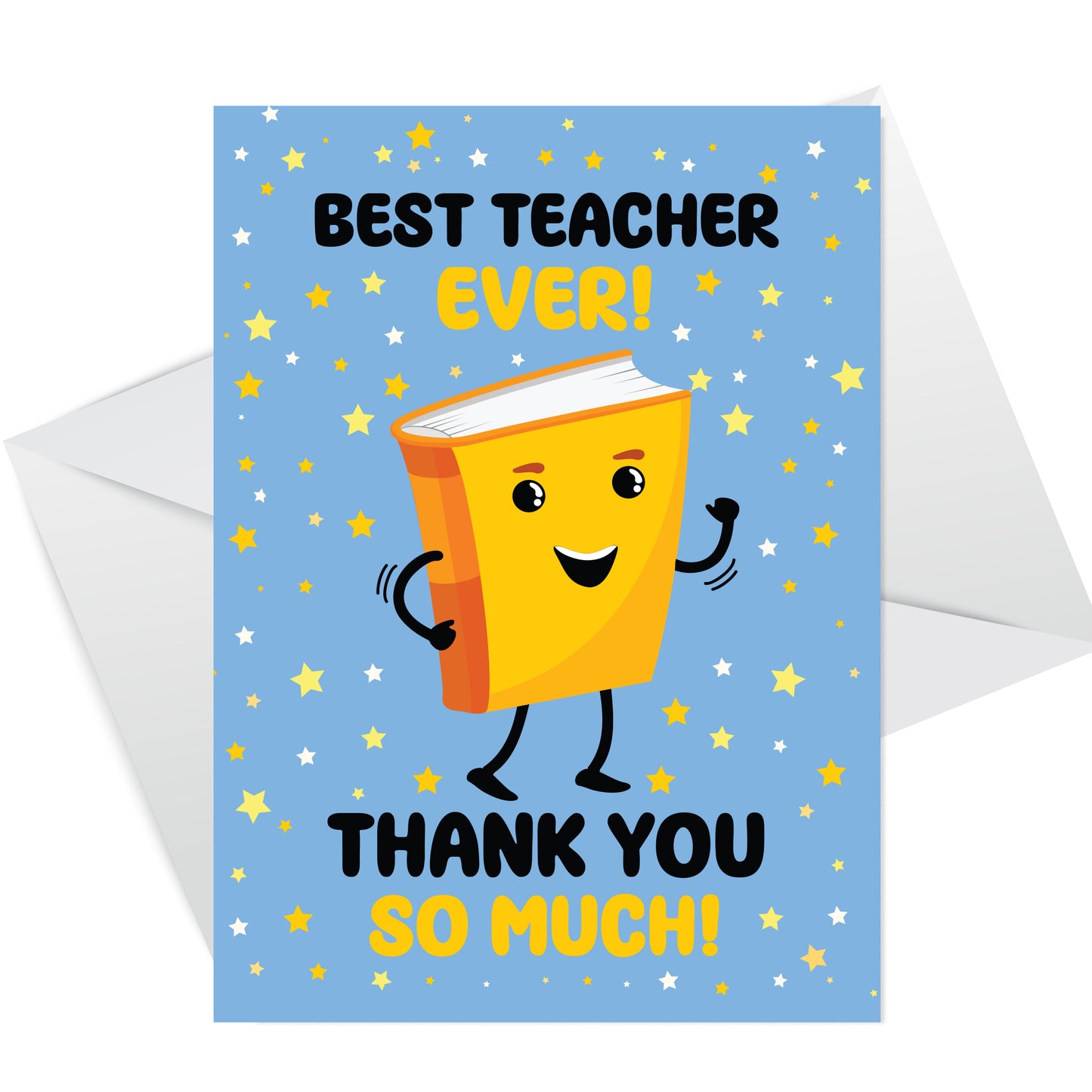 Teacher Thank You Card Multipack of 6 End of Term Leaving School