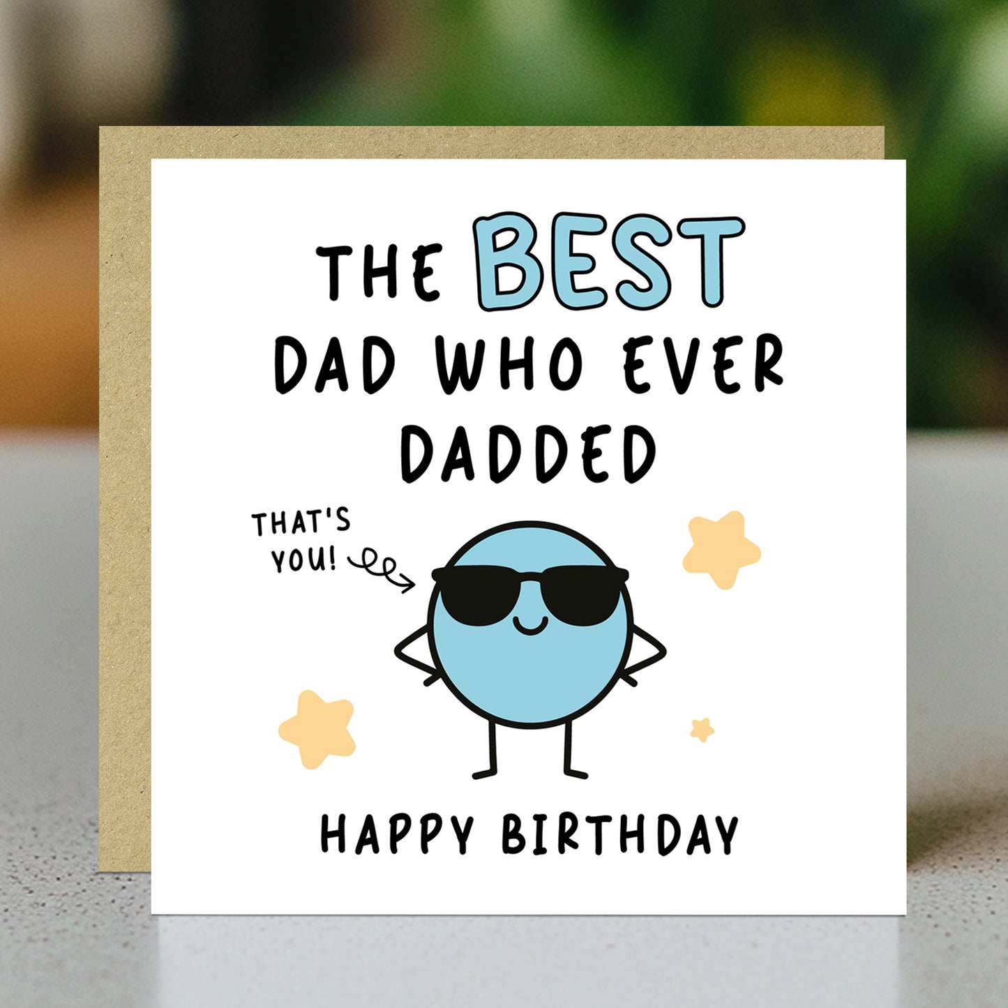 Birthday Card Best Dad Novelty Card Happy Birthday Dad