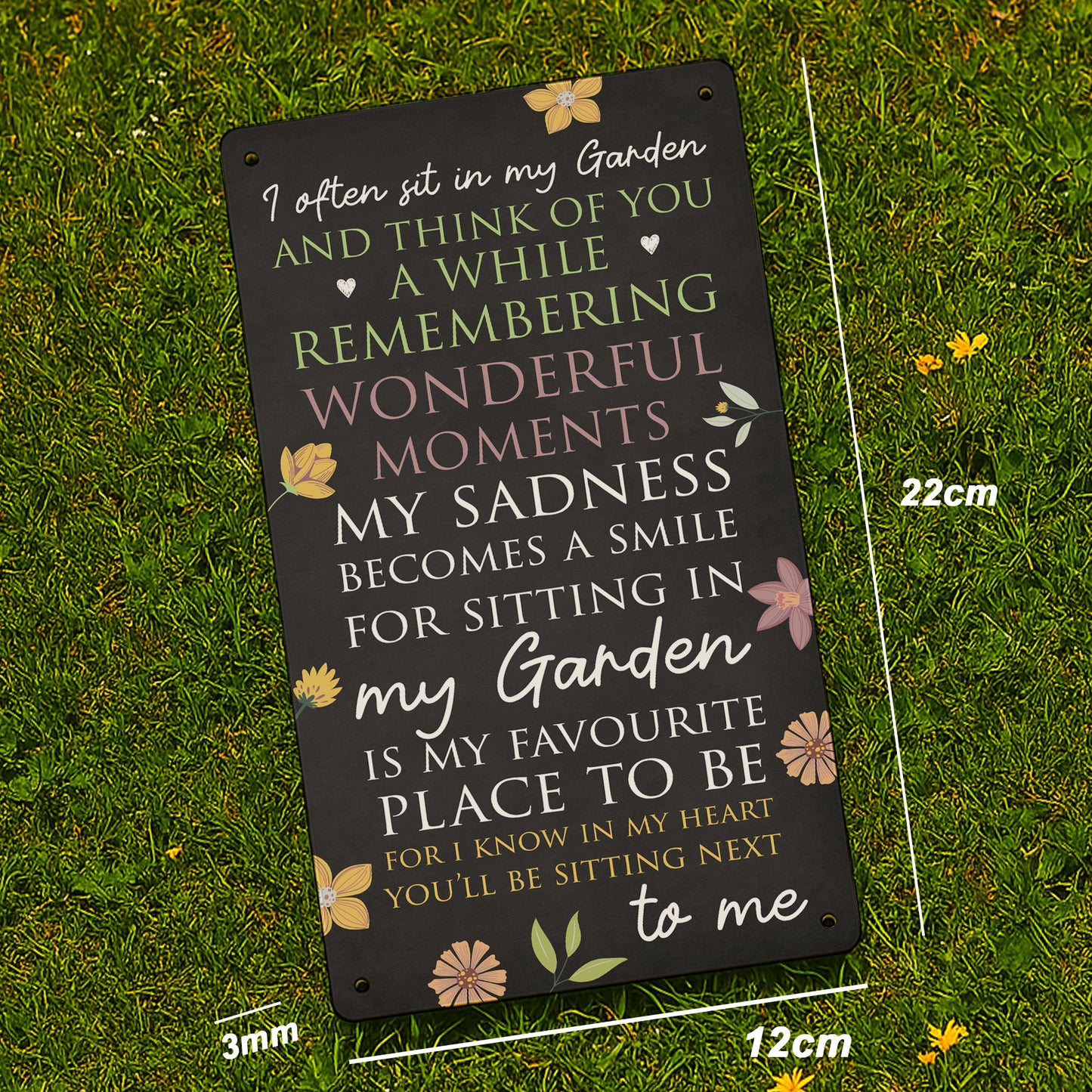 Garden Memorial Plaque For Summer House Garden Shed Sign