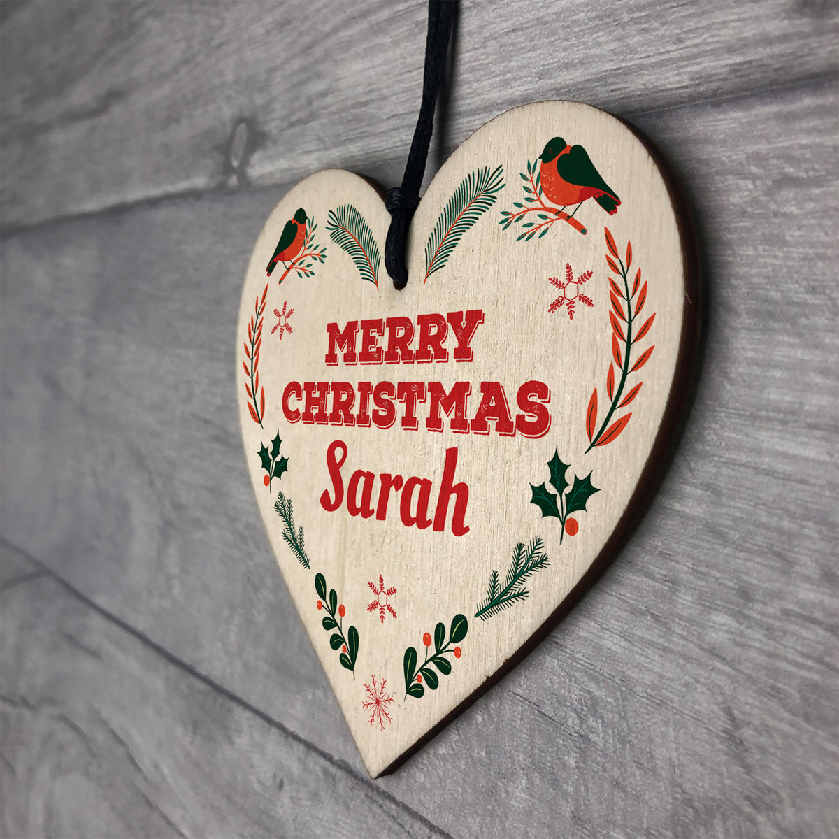 Merry Christmas Personalised Friends Family Colleagues Gift