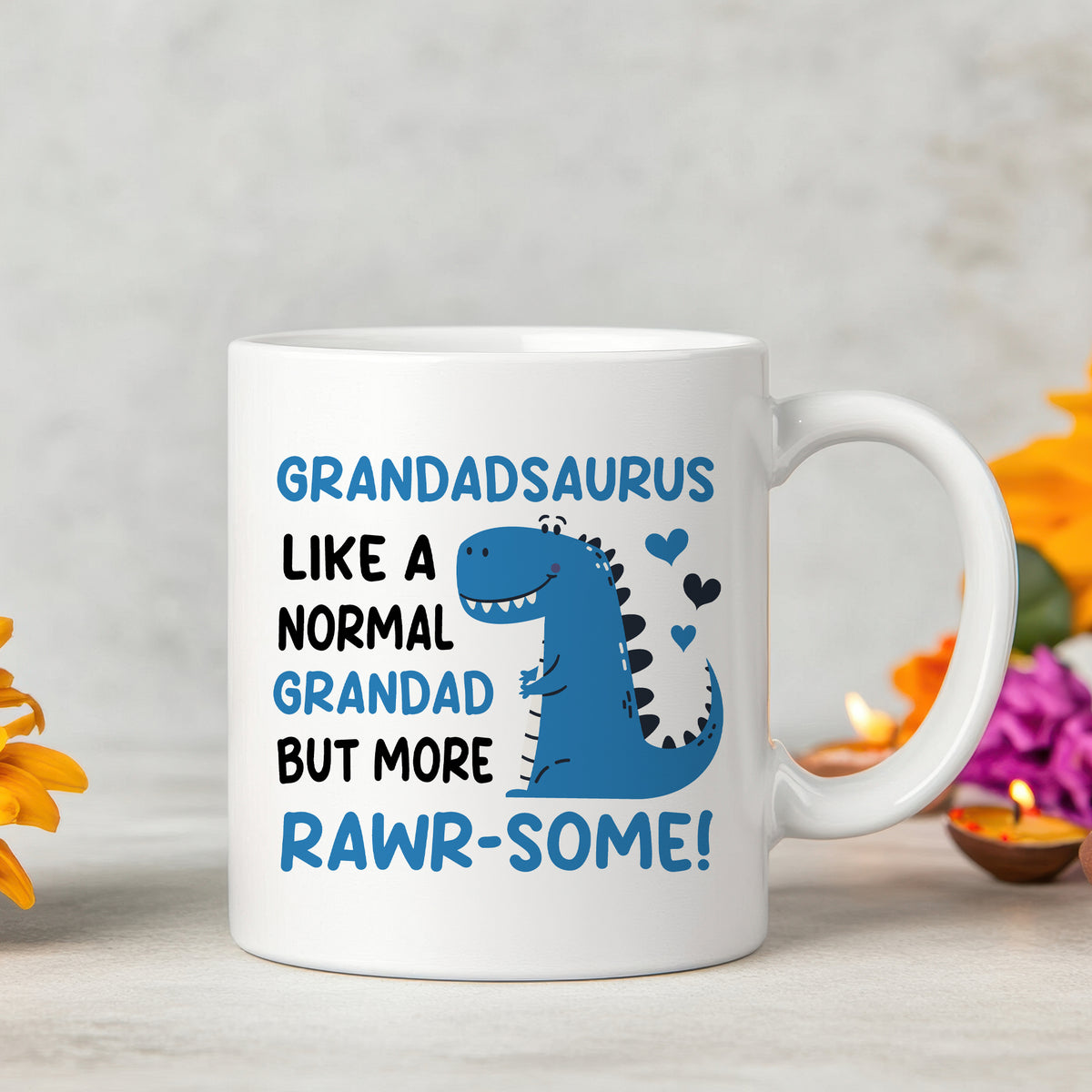 Grandad Mug Novelty Grandadsaurus Ceramic Coffee Mug Gift