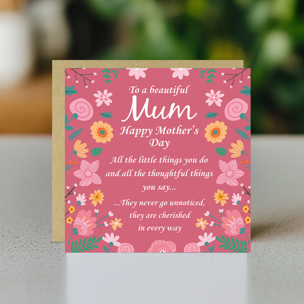 Mothers Day Card Poem Card For Mum Mother To A Beautiful Mum