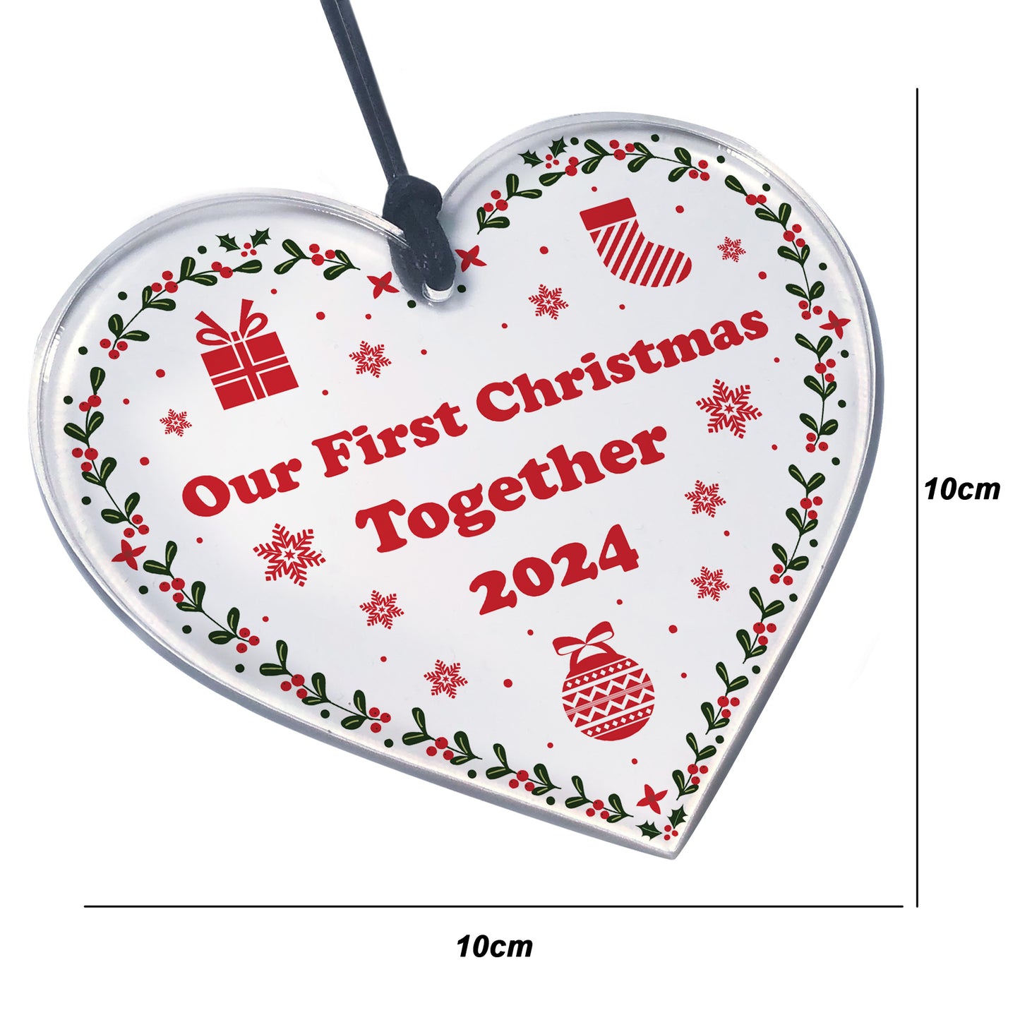 Personalised First Christmas Together Bauble 1st Christmas
