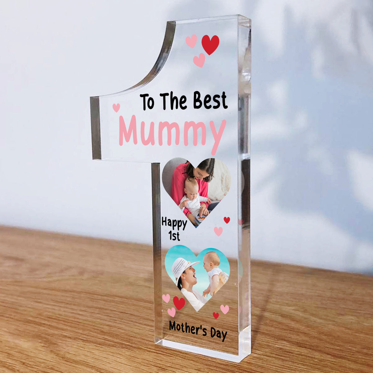 Personalised 1st Mothers Day Gift Photo Plaque Gift For New Mum