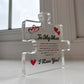 Gifts for Him I Love You Gifts My Man Acrylic Block Anniversary