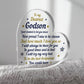 Handmade Godson Gift Acrylic Plaque Godson Birthday Gift