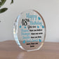 18th Birthday Gifts For Son Grandson Nephew Acrylic Plaque