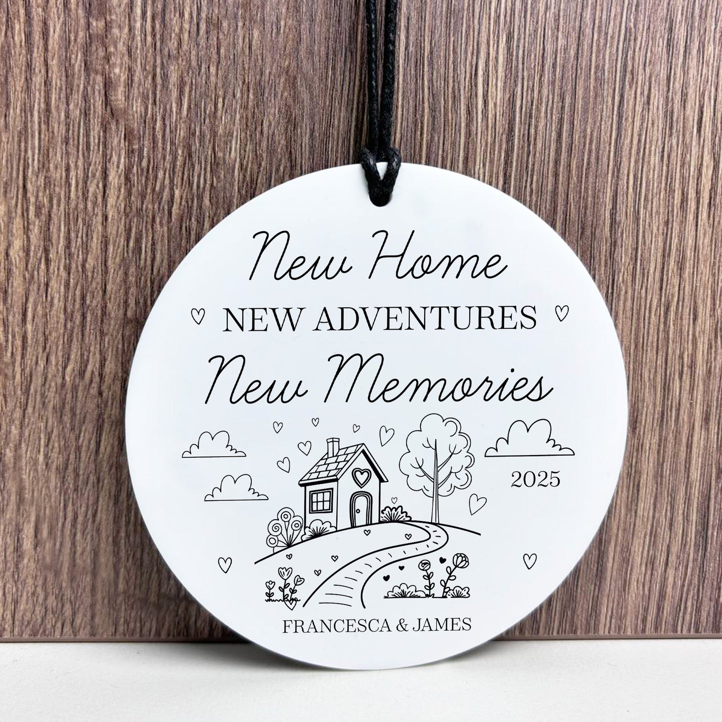 New Home Gift For Couple Personalised Sign Congratulations Gift