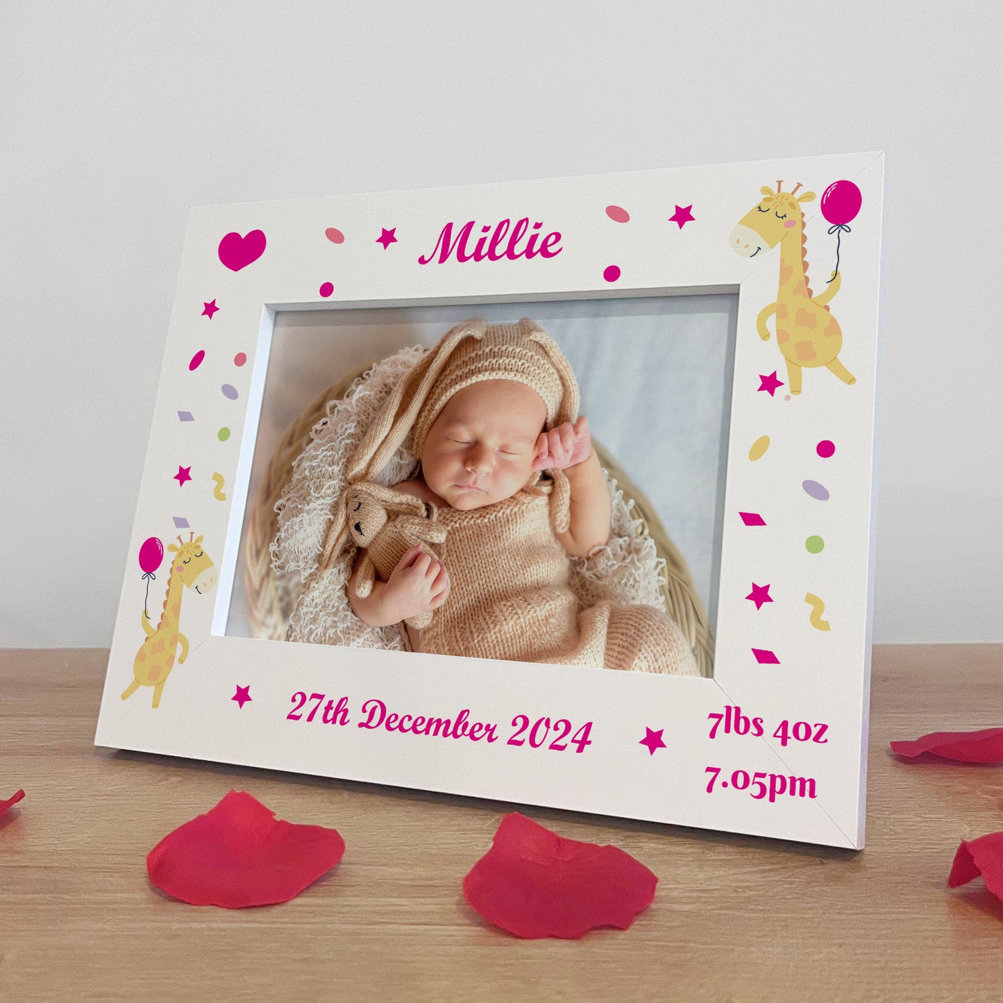 Newborn Baby Girl Keepsake Gifts Personalised Birth Details