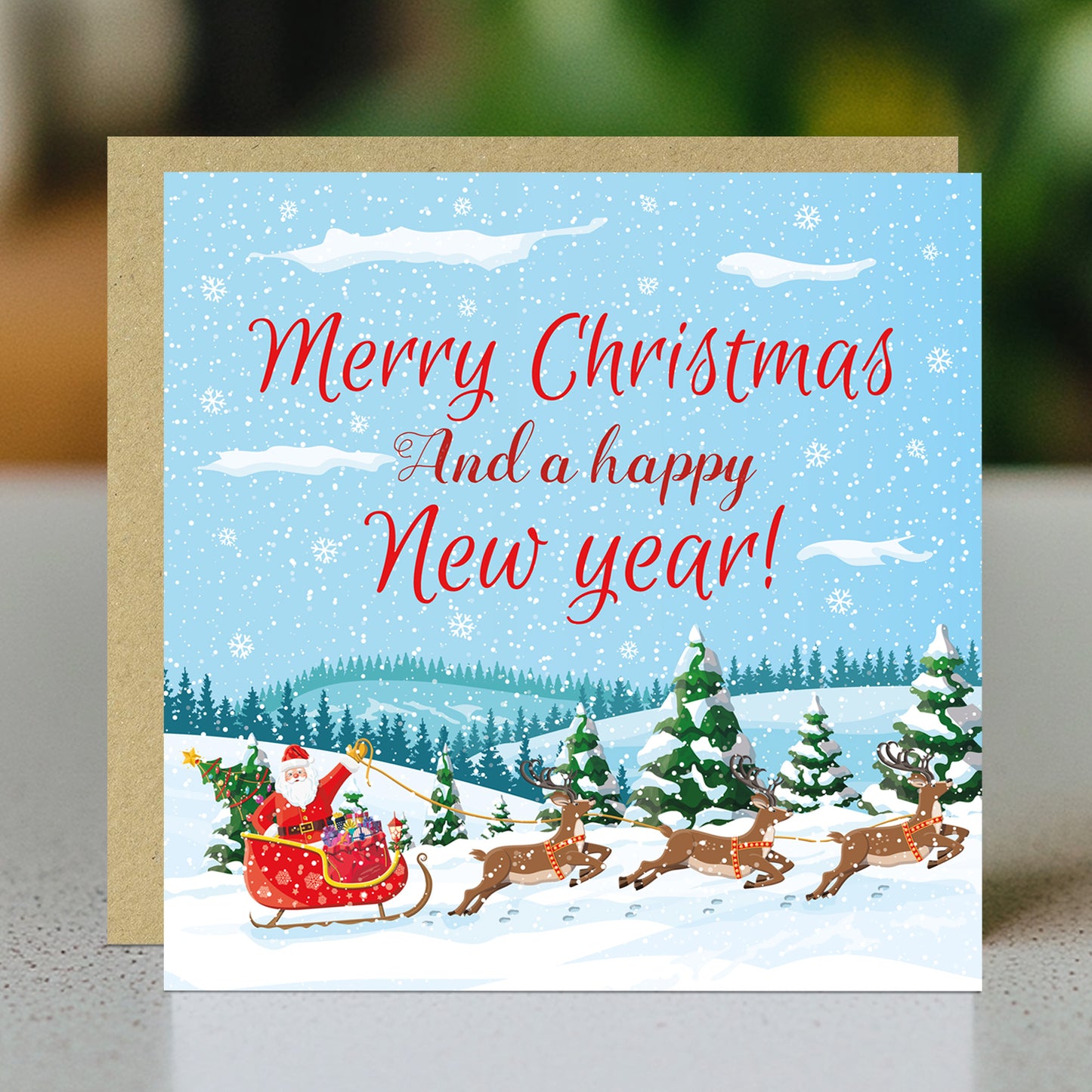 Merry Christmas Card Happy New Year Greetings Cards For Friends