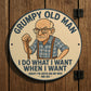 Funny Dad Grandad Sign Grumpy Old Man Plaque Gift Fathers Day