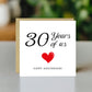 30th Anniversary Card For Husband Wife Grandparents
