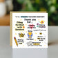 Thank You Card For Teaching Assistant Card For Him Her