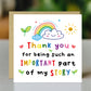 Thank You Cards for Teacher Important Part Of My Story