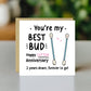 Funny 2nd Anniversary Card For Husband Bud Cotton Anniversary