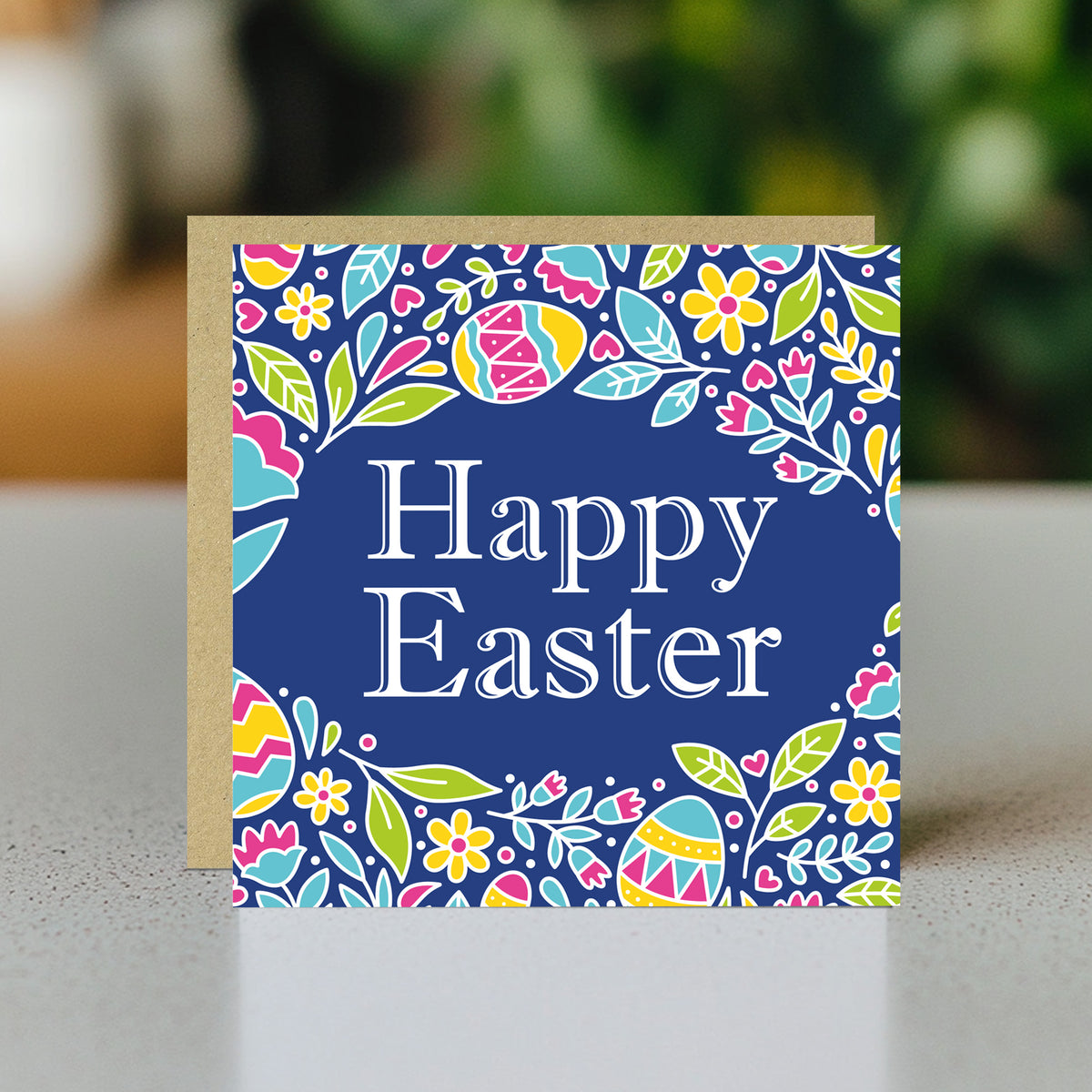 Easter Card, Cute Easter Card, Easter Card With Kraft Envelope