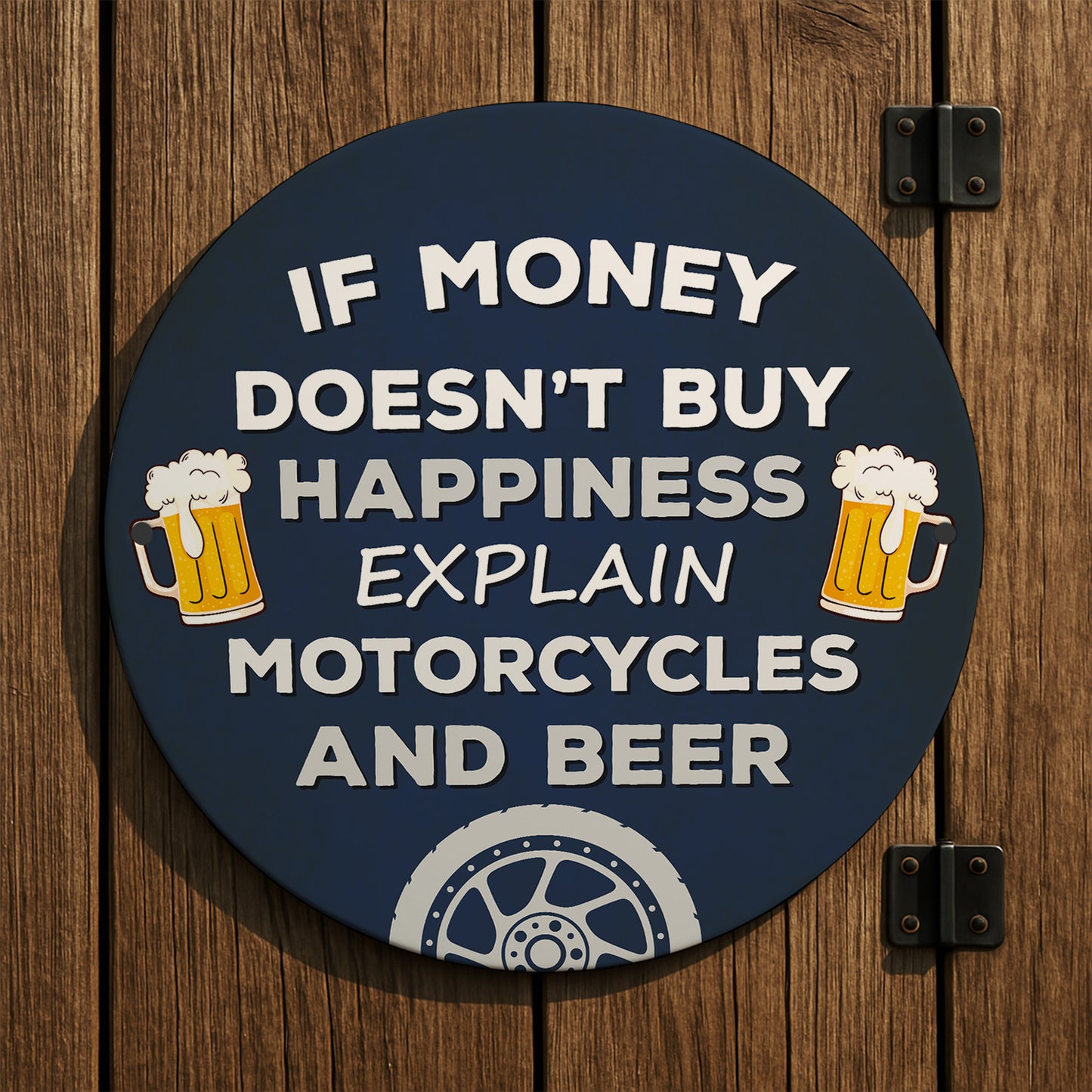 Motorcycle Gift Hanging Motorbike Sign For Man Cave Garage Gift