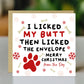Christmas Card From The Dog With Kraft Envelope Funny Dog Card