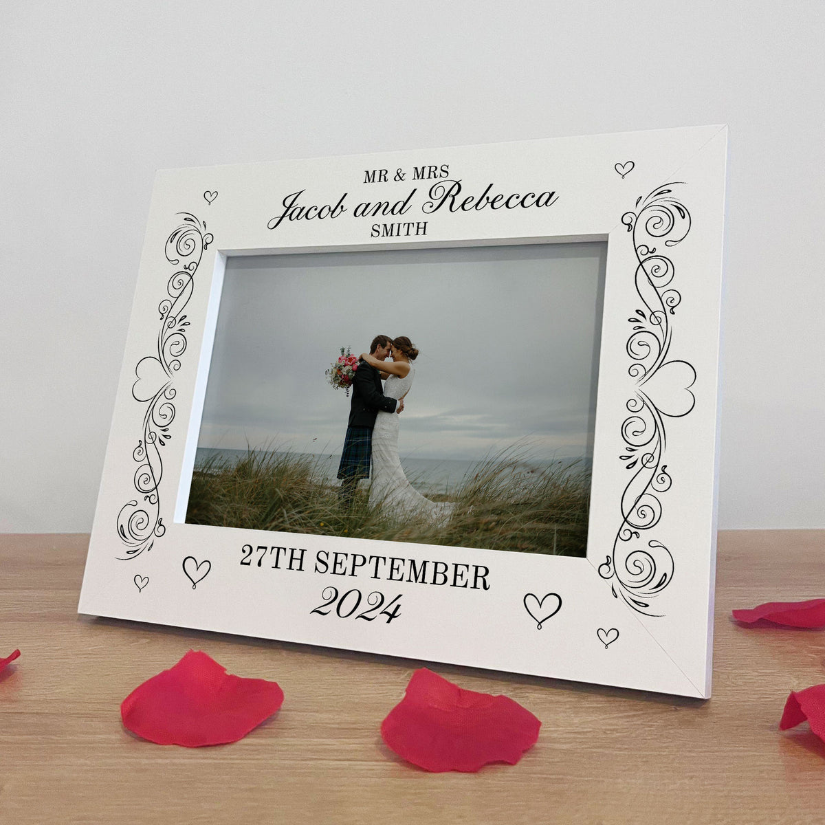 Wedding Picture Frame Personalised Gift For Couple Newly Married